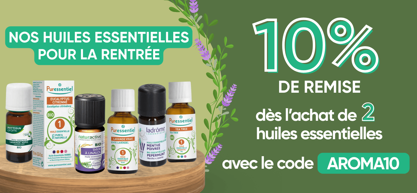 Offre huiles essentielles pour la rentrée
