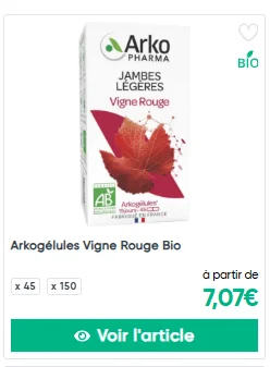 Arkopharma Vigne Rouge Bio Jambes légères