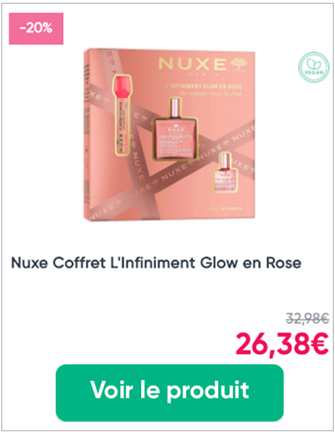Nuxe Coffret l'infiniment glow en rose