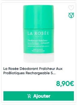 Déodorant Fraicheur Probiotiques La Rosée