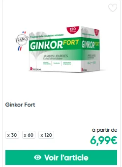 Ginkor Fort Jambes lourdes