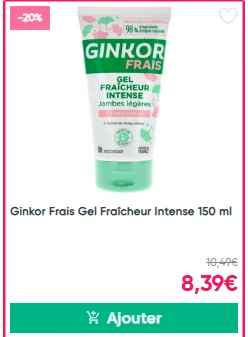 Ginkor Gel fraicheur Jambes légères