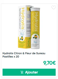 Hydratis Pastilles Hydratation Fleur de Sureau