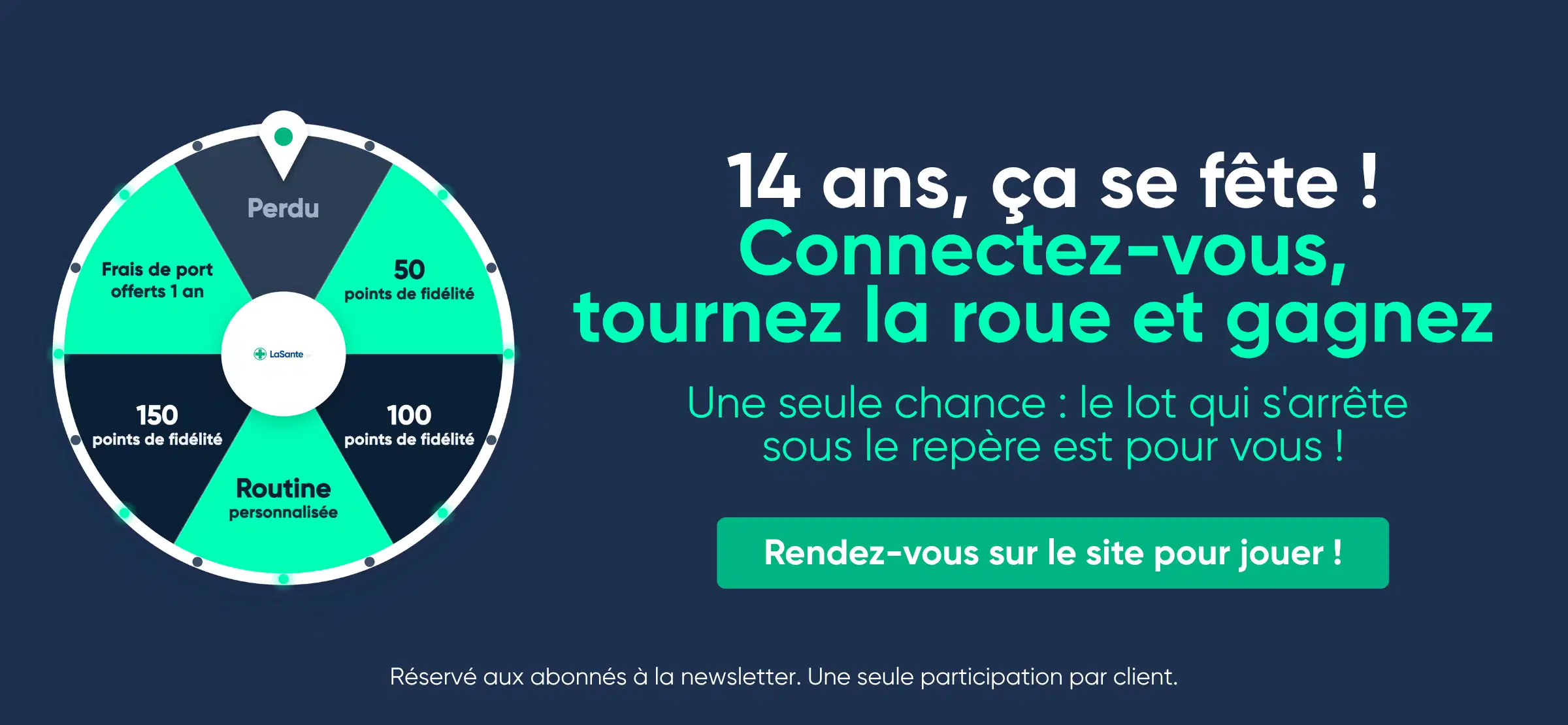 Mise en avant roue de la chance