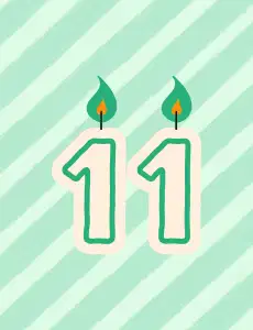 Case 11 anniversaire