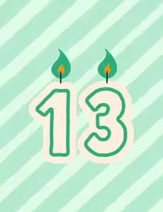 Case 13 anniversaire
