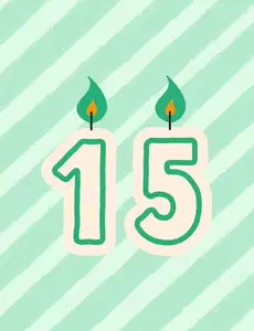 Case 15 anniversaire