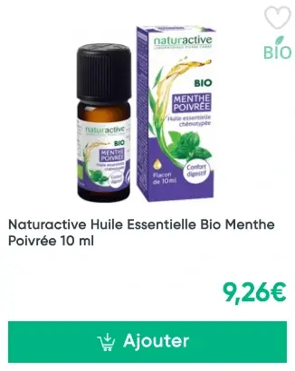 Huile essentielle de menthe poivrée