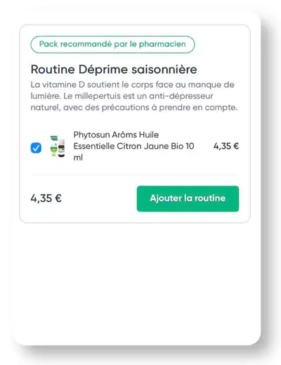 Routine d&eacute;prime saisonni&egrave;re